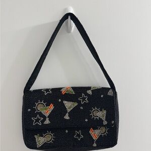 Black Martini BeadedBag